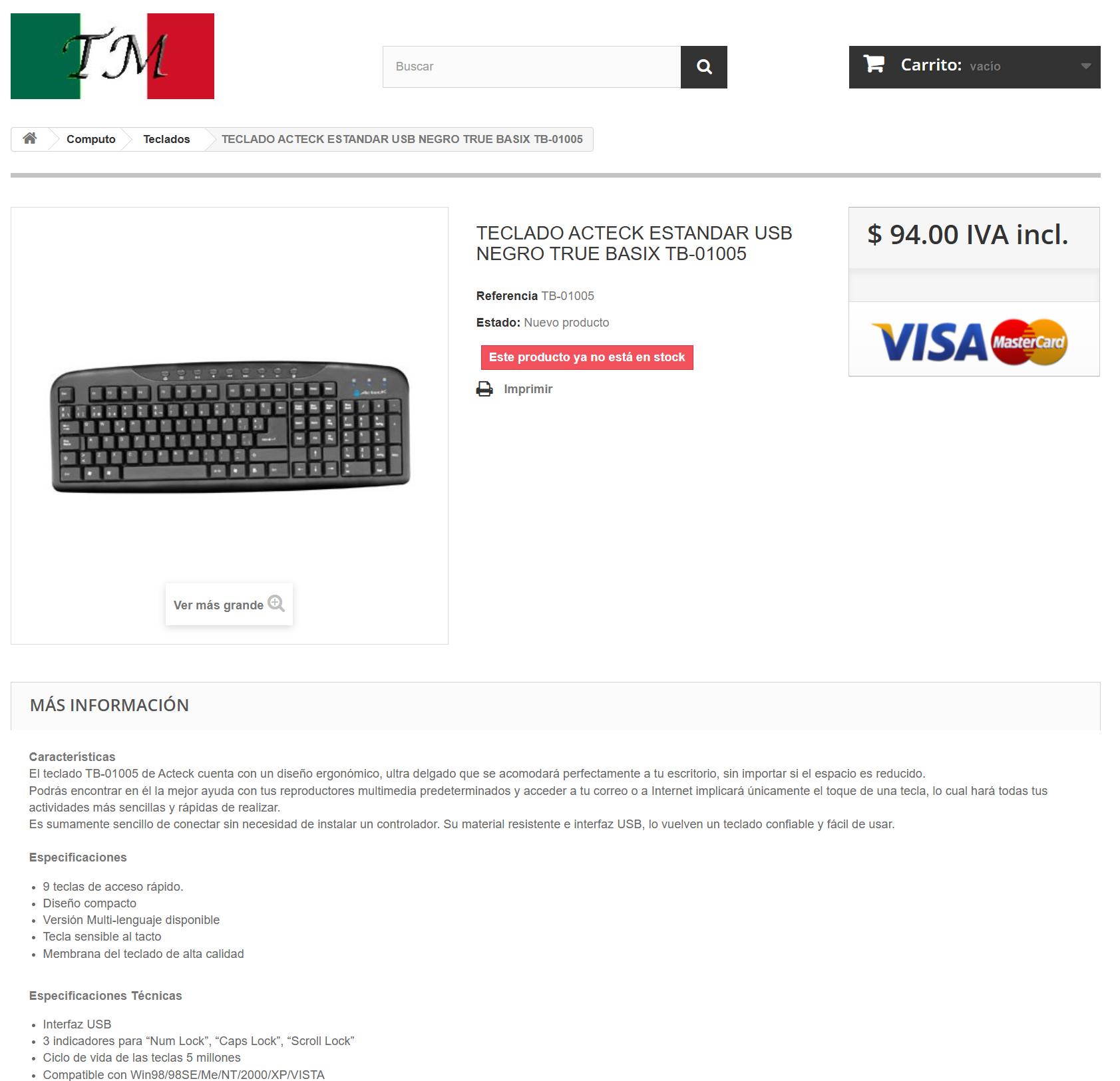 Miniatura del sitio web tiendamexico.com.mx